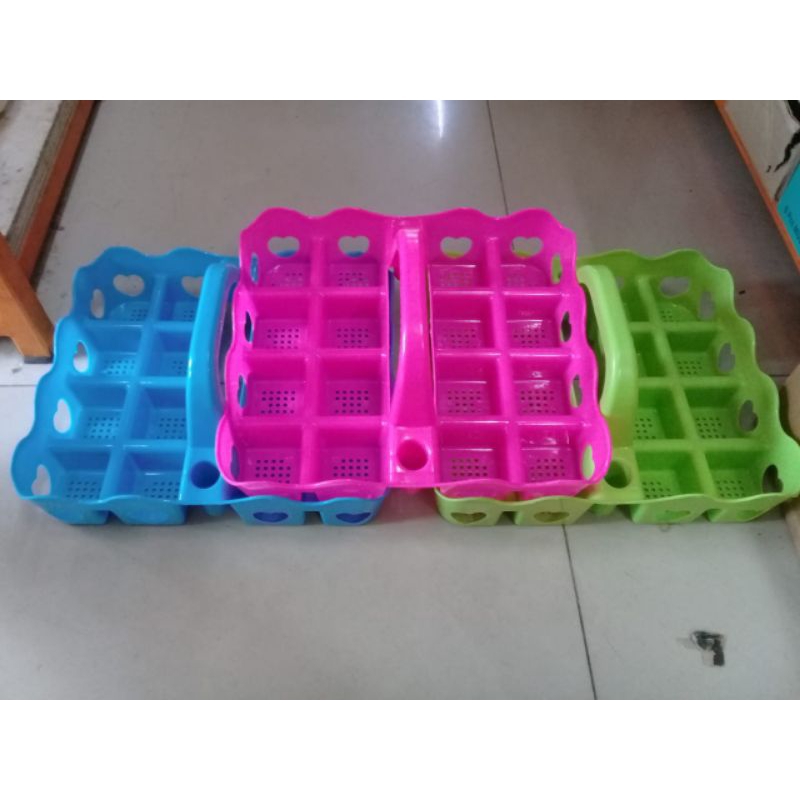 Rak Aqua plastik 16 lubang / rak Aqua gelas plastik