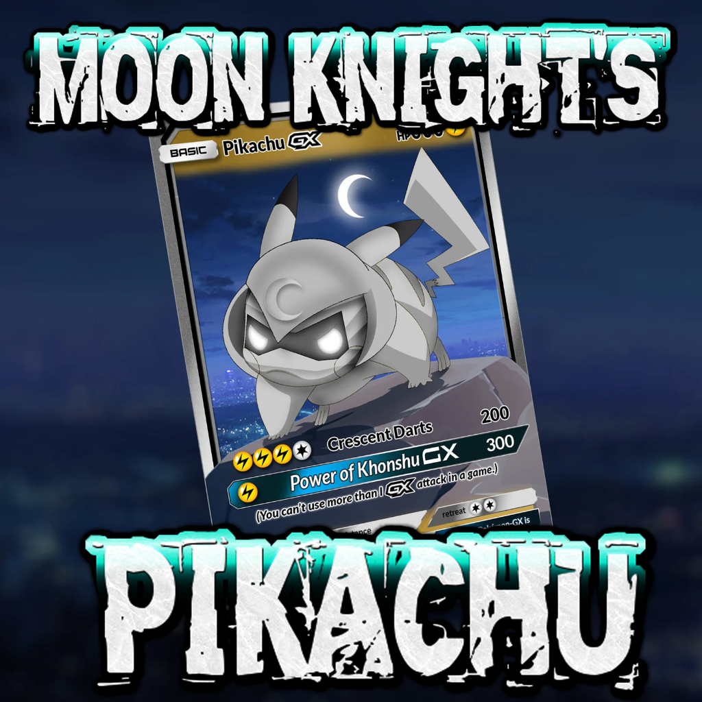 KARTU POKEMON TCG HOLOGRAM ENGLISH VERSION (GX) - MOON KNIGHT PIKACHU