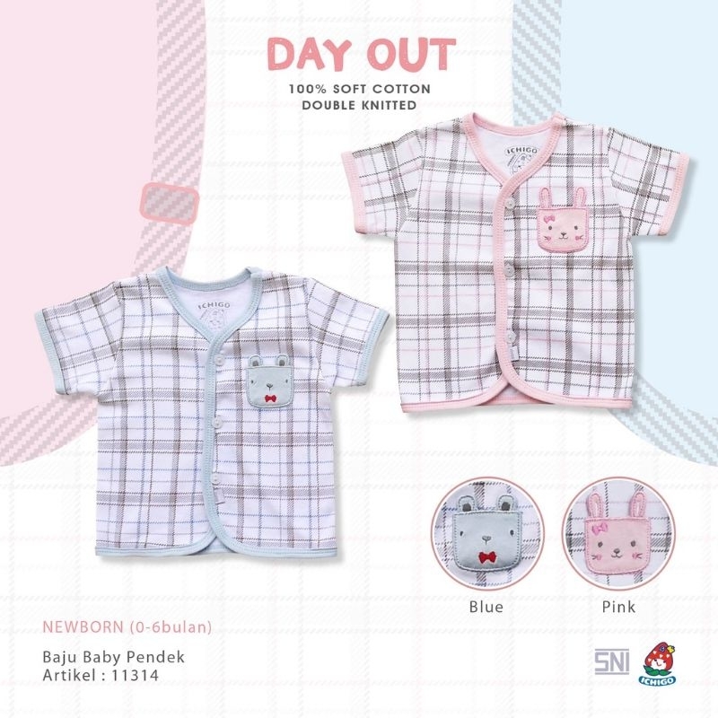 ICHIGO Baju Bayi DAY OUT Newborn (0 - 6 Bulan)