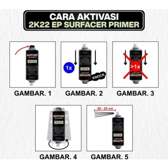 Pilok Sapporo Ultimate EP PRIMER SURFACER 2K22 EPOXY 2K 2K04