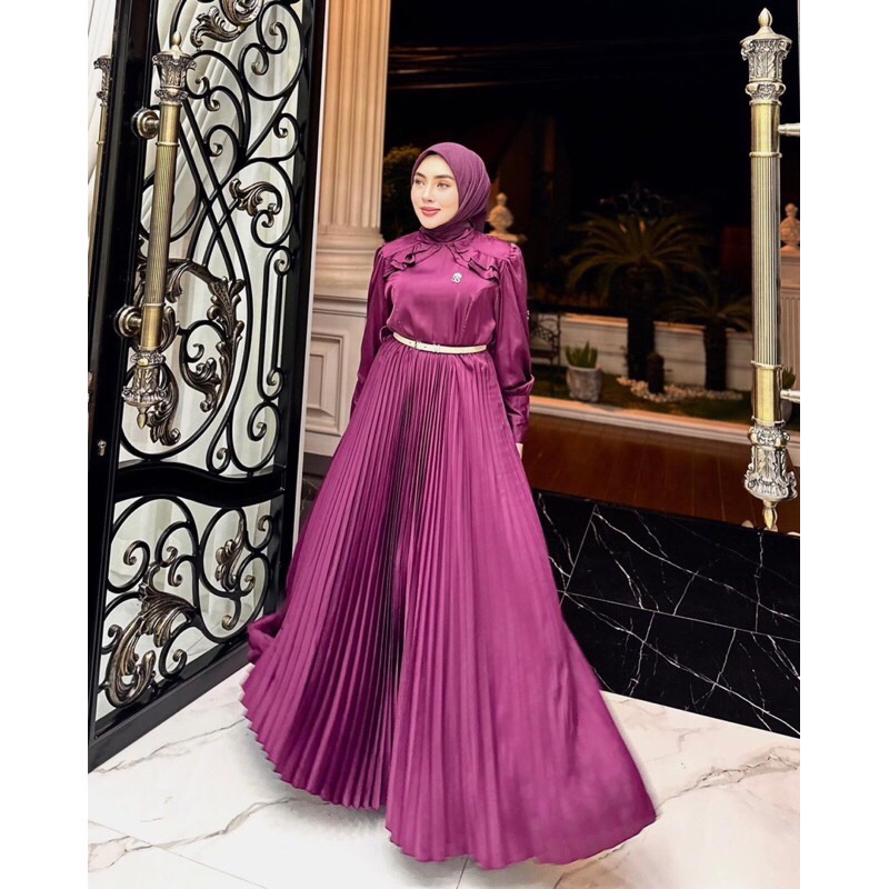 GAMIS SILK SUTRA PRISKET BY SHELLASAUKIA ORIGINAL