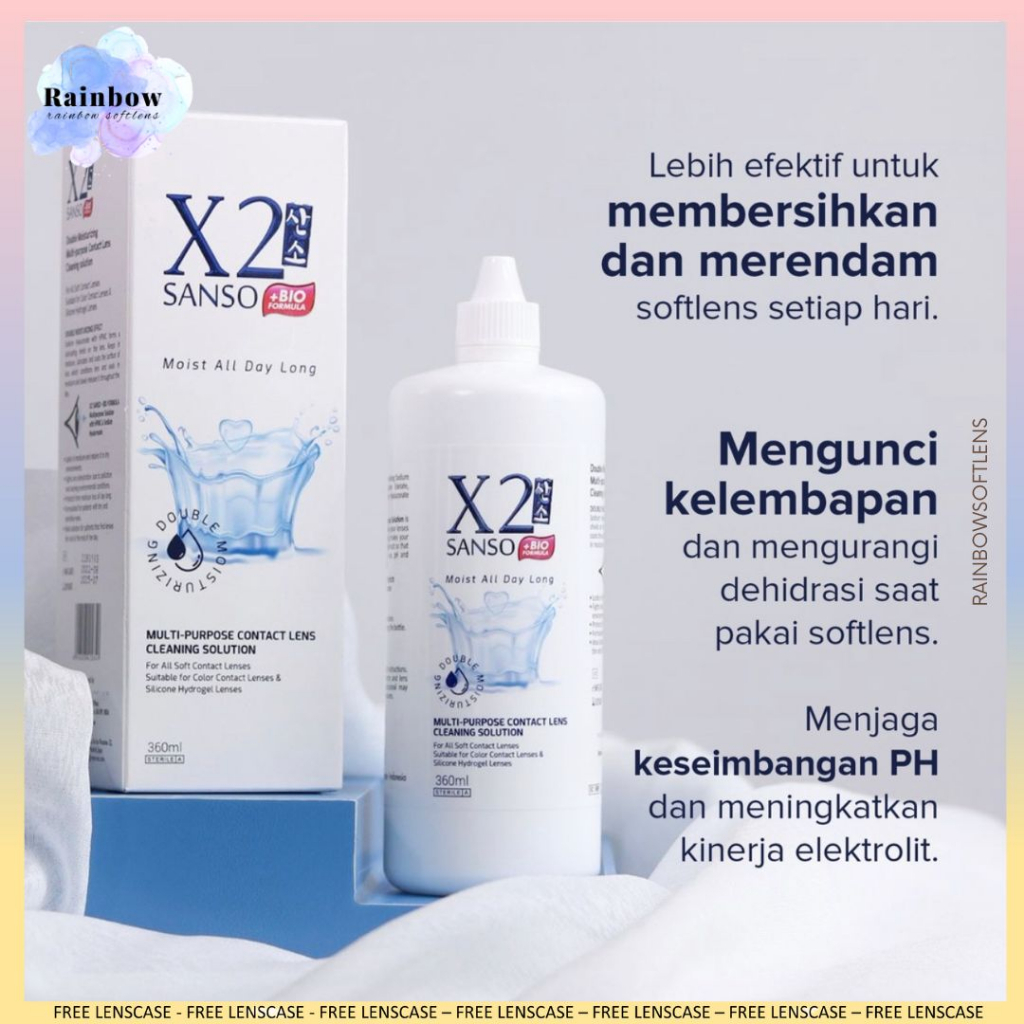 CAIRAN  X2 SANSO BIO FORMULA UK. 60ML PEMBERSIH SOFTLENS