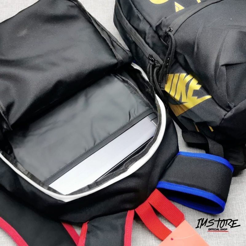 Ransel Flight Backpack Multi Color &amp; black Gold