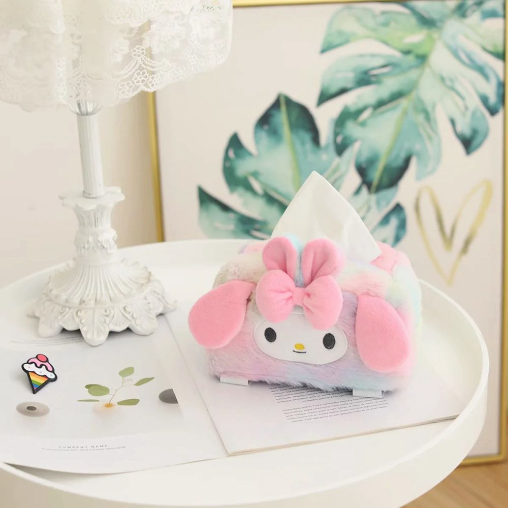 TEMPAT TISU COVER TISSUE CINNAMOROLL MELODY KUROMI POMPOMPURIN HELLO KITTY RAINBOW