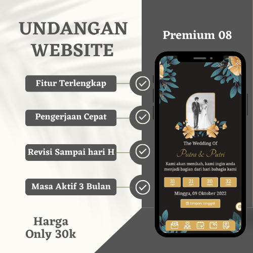 

Undangan Digital Website Undangan Pernikahan Online Undangan Web Murah Premium 08