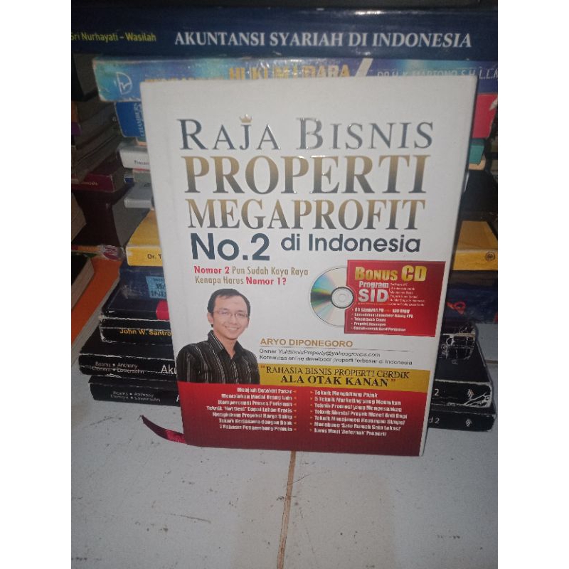 BUKU ASLI RAJA BISNIS PROPERTI MENGAPROFIT DI NOMOR 2 INDONESIA plus cd