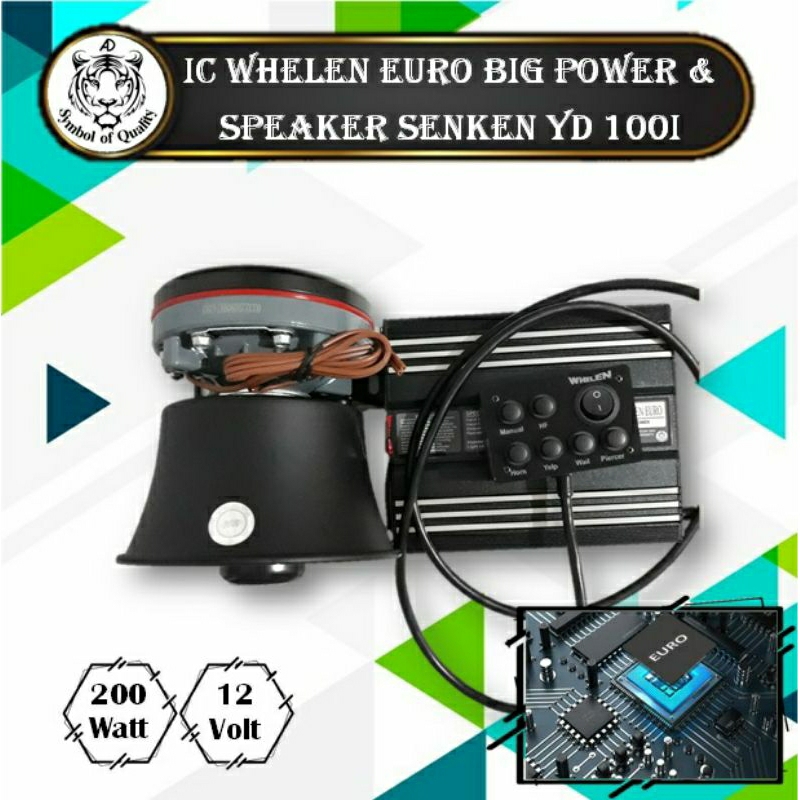 IC Euro Big Power 200Watt + Speaker Senken YD100I