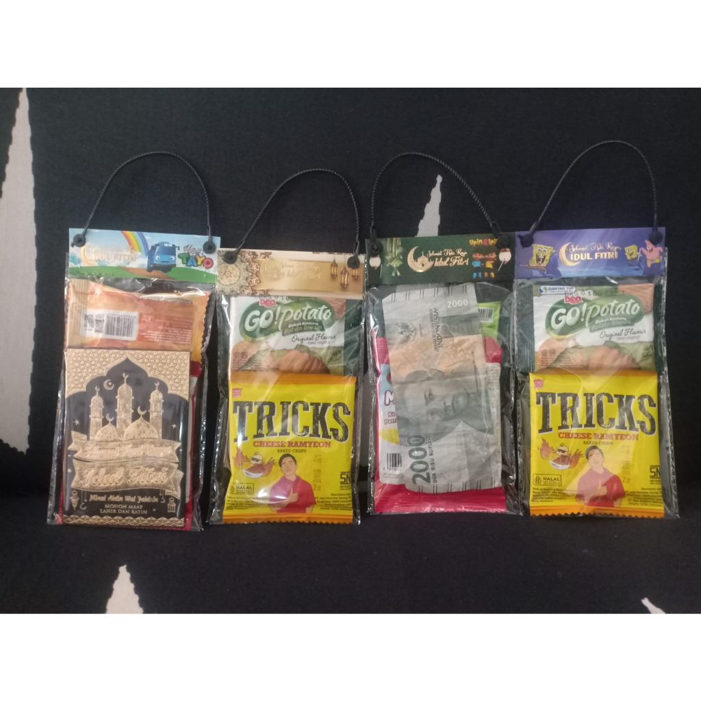 

Tas Snack Lebaran Hrg 10 PCS Plastik Label DAN Tali (amplop lebaran, ) plastik uk kecil, foto produk sesuai di gambarnya