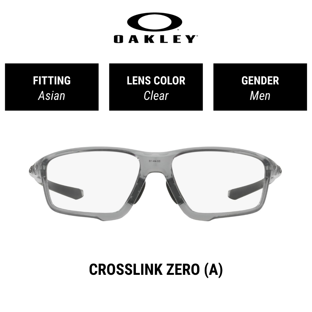 OAKLEY Ophthalmic Crosslink Zero (A) | OX8080 808004 | Asian Fitting | Eyeglasses | Size 58mm