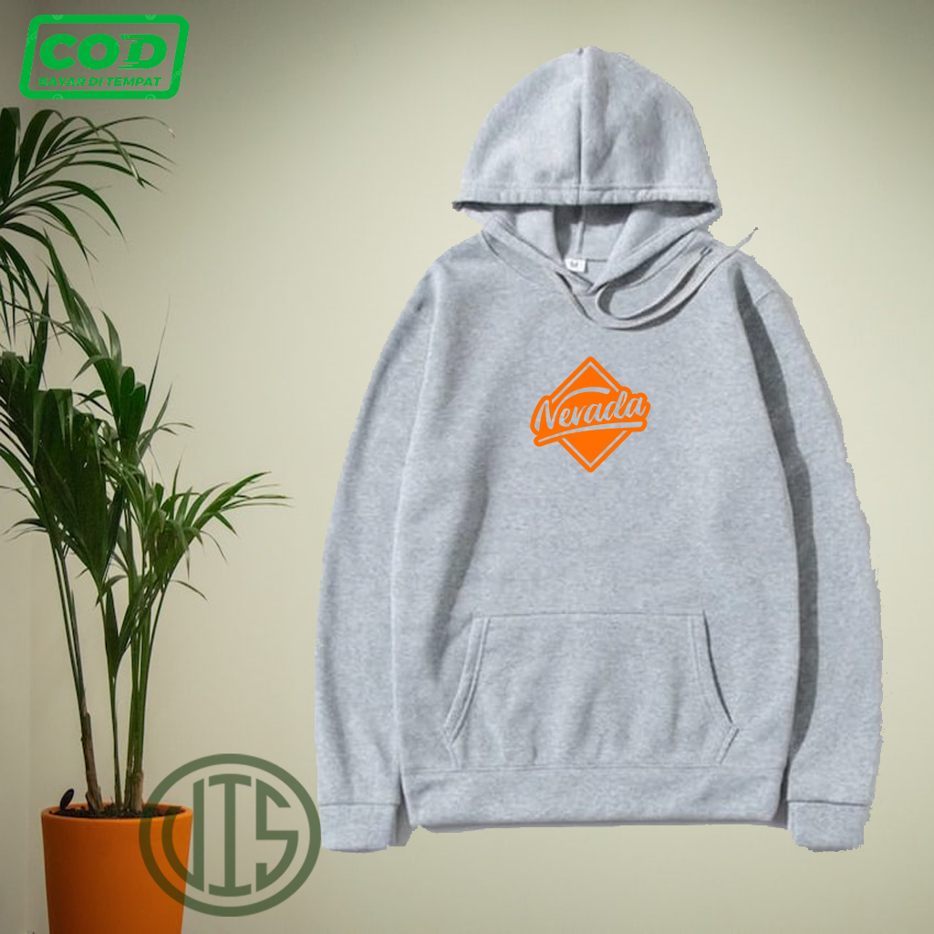 Sweater Hoodie NEVADA 0003 MOTIF ORANGE// Sweatshirt Hoodie Pria/Wanita//Switer  Trendi Masa Kini St