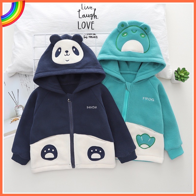 Jaket anak import premium hoodie anak motif PANDA BERUANG jaket dingin anak laki laki hoodie anak perempuan unisex