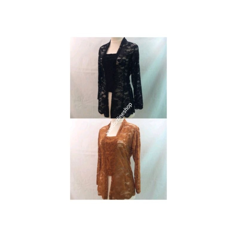 Promo termurah kebaya burkat tanpa lubang kancing isi 2 pcs/kebaya burkat tanpa kancing/kebaya burka