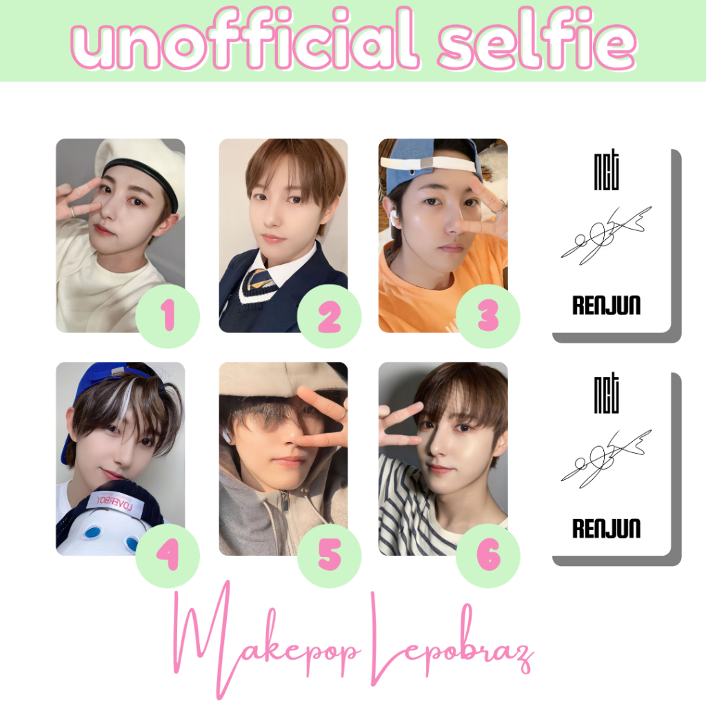 [PART 1B] [MIN. 3 PC] NCT WAYV UNOFFICIAL SELFIE - BOYFRIENDABLE TAEYONG TAEIL HENDERY KUN MARK RENJUN