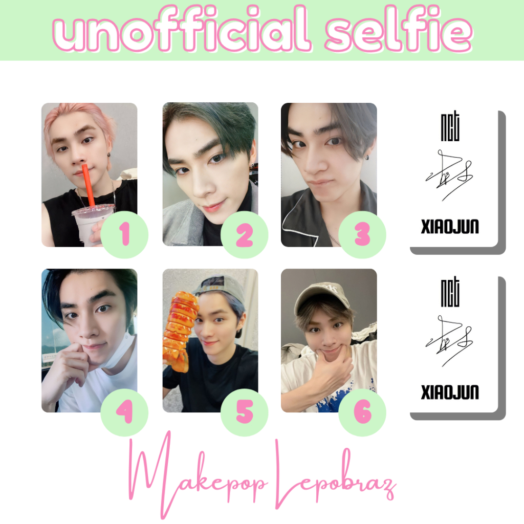 [PART 3A] [MIN. 3 PC]  NCT WAYV UNOFFICIAL SELFIE - BOYFRIENDABLE DOYOUNG JENO XIAOJUN CHENLE JISUNG YANGYANG