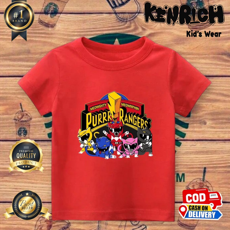 KAOS ANAK MOTIF POWER RANGGER