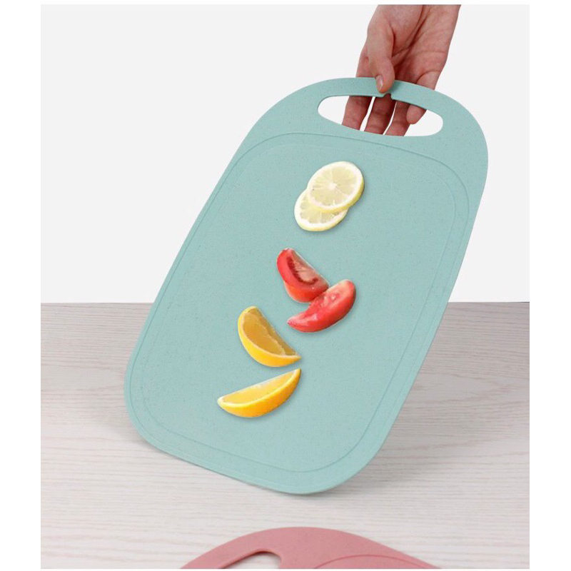 Talenan Antislip Bahan PP Food Grade Buah Sayur Jerami Gandum Cutting Board Talenan