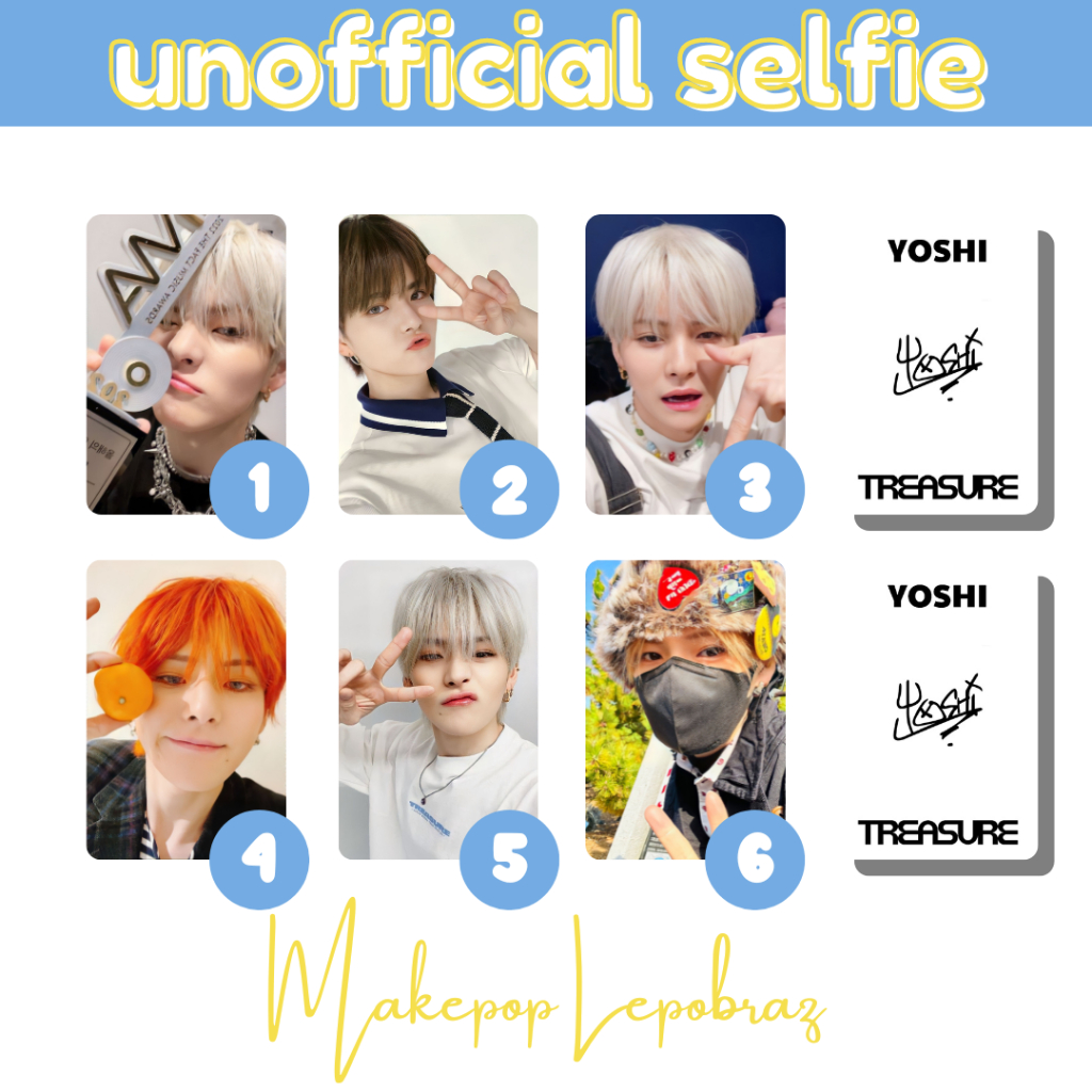 [PART 2] [MIN. 3 PC] TREASURE UNOFFICIAL SELFIE - BOYFRIENDABLE PC JUNKYU HARUTO ASAHI JUNGHWAN YOSHI DOYOUNG