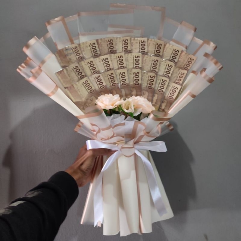 Buket bouquet wisuda pernikahan ulang tahun dan acara besar bisa request warna dan tambah kartu ucapan