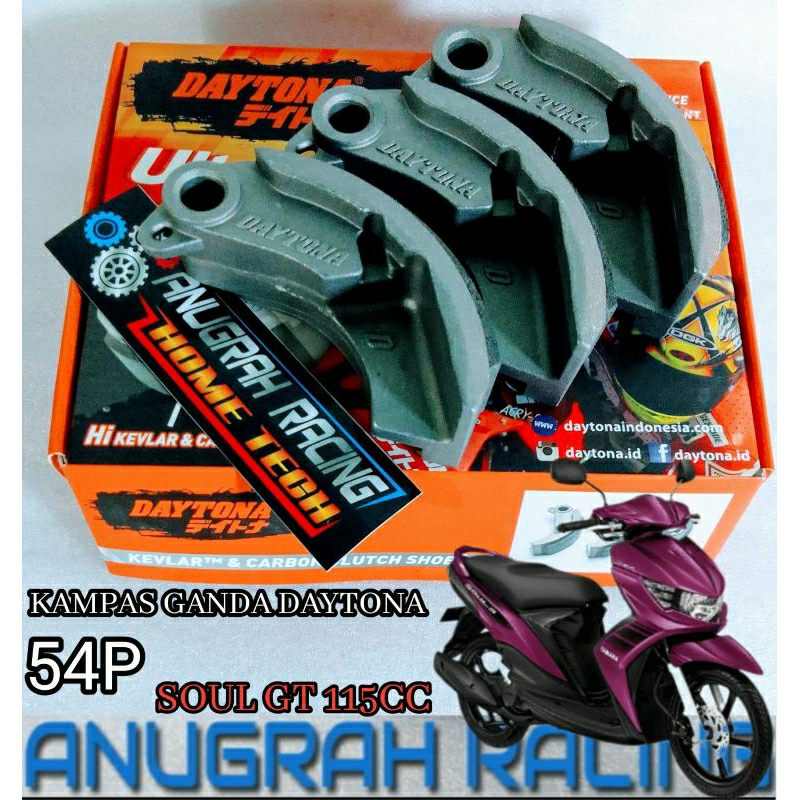 KAMPAS GANDA 54P ORIGINAL RCING DAYTONA KEVLAR KARBON SOUL GT 115 MIO J MIO GT X RIDE LAMA FINO FI 2