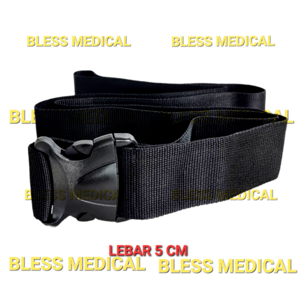 Safety Belt/Sabuk Pengaman Tebal &amp; Kuat (Kursi roda, Tandu Lipat, Stretcher)