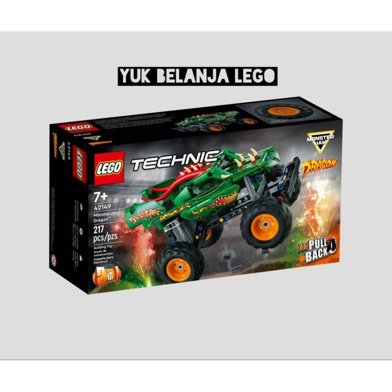 LEGO Technic 42149 Monster Jam Dragon (217 pieces)