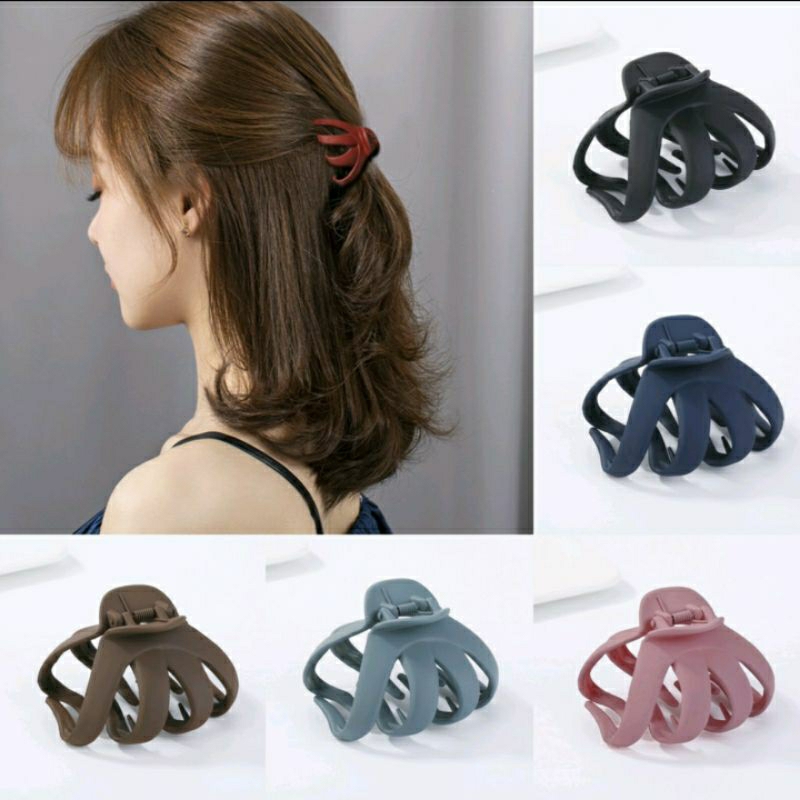 JEDAI KOREA DOFF JUMBO 8 CM GIGI 4 JEPITAN RAMBUT TERBARU