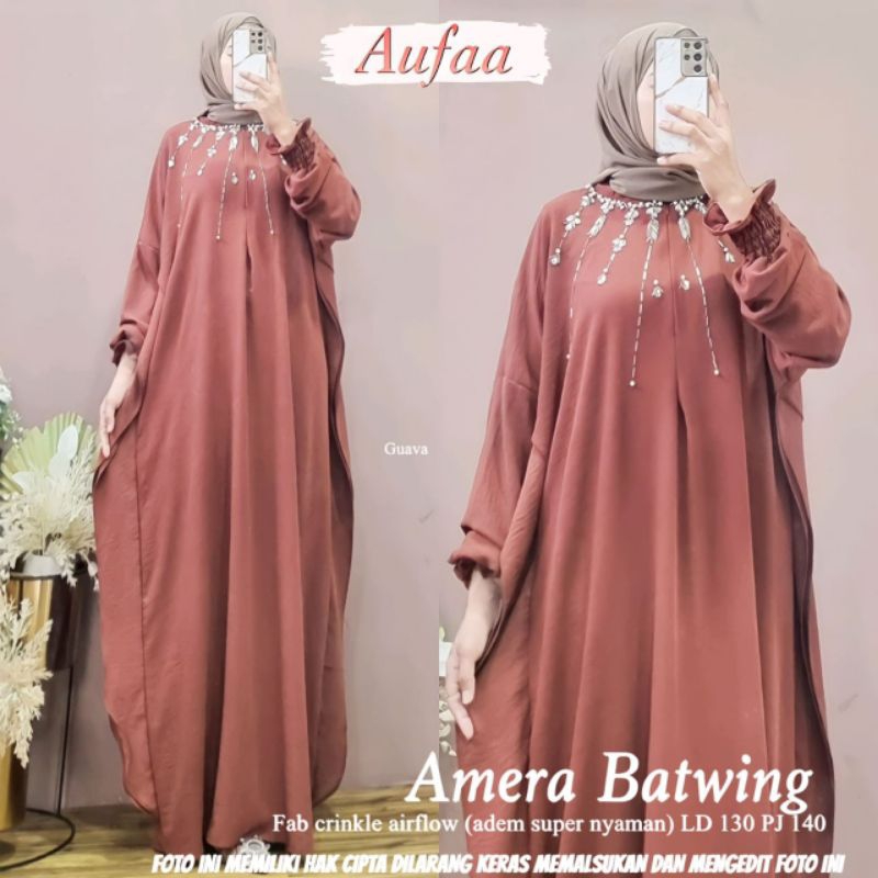 amera batwing maxy gamis by aufa