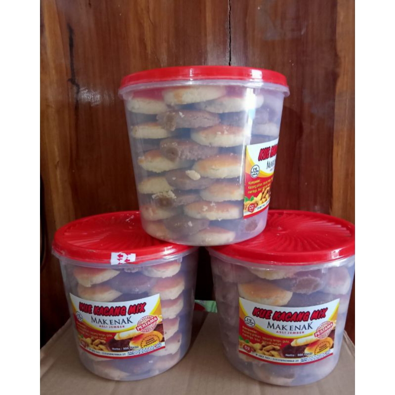 Kue Kacang Mix Original dan Coklat Mak Enak Asli Jember/ Kue Lebaran