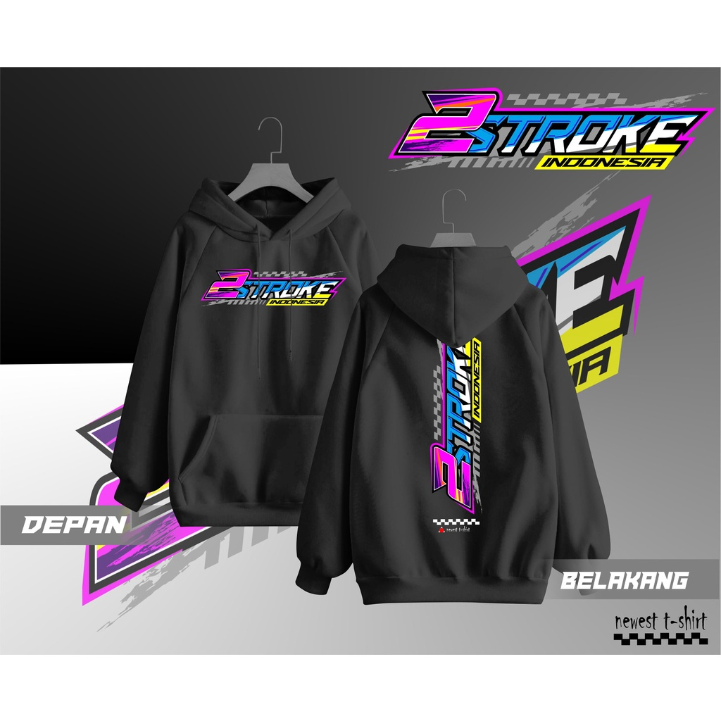 S - XXXXXXL (6XL) Hodie 2Stroke Pria Aesthentic Jumbo Bigsize Hodie Two Stroke Pria Wanita Racing St