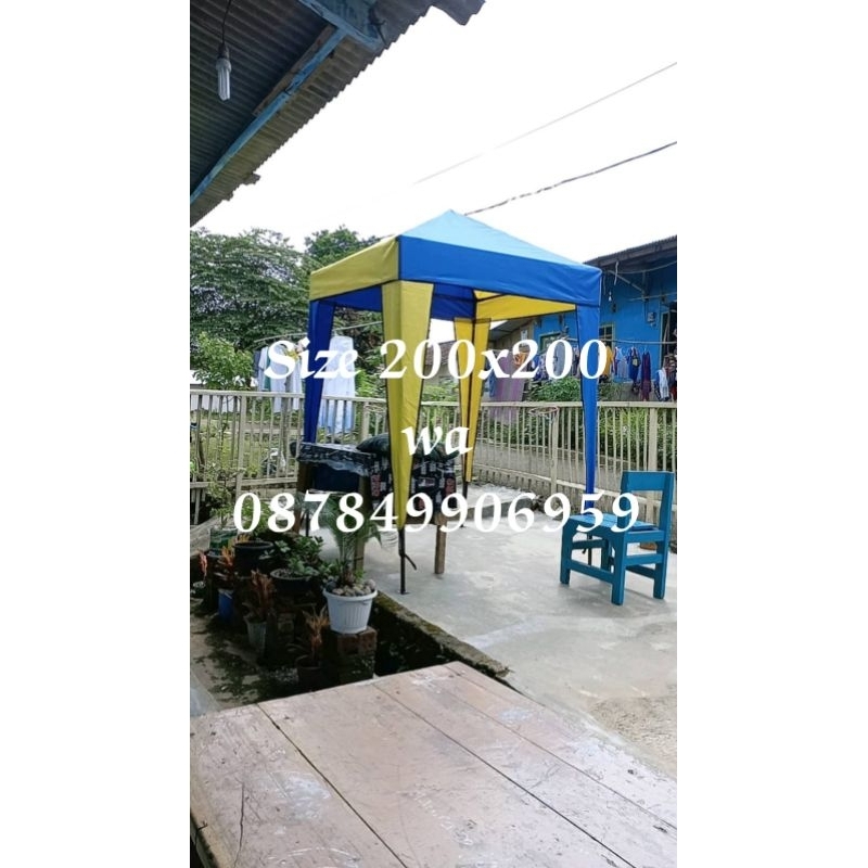tenda cafe BONGKAR PASANG ukuran 2x2 fullshet
