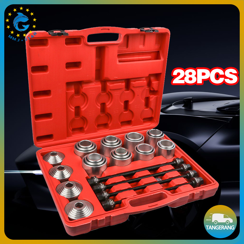 【28 PCS】Universal Press and Pull Sleeve Tool Kit/Bearing Remover Set