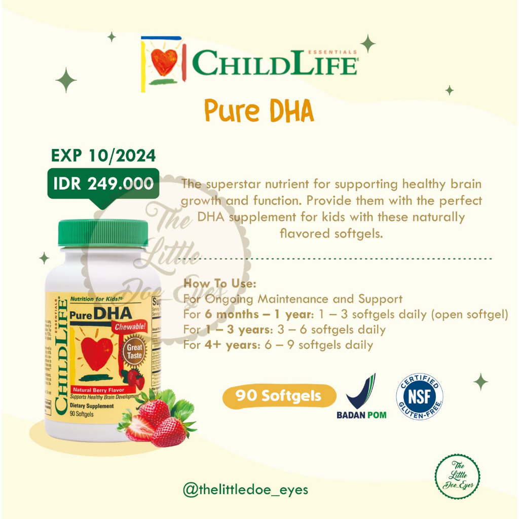 [READY] ChildLife Pure DHA BPOM EXP 10-24