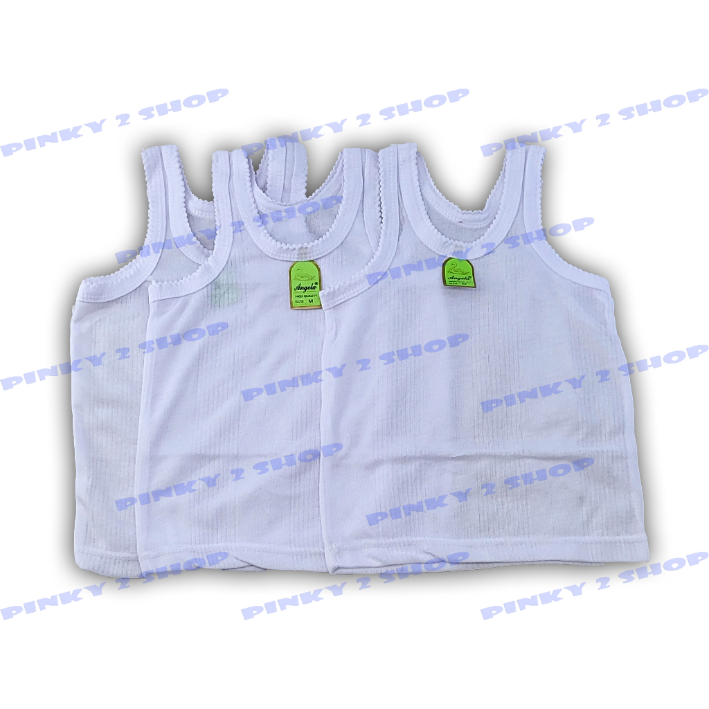 KAOS DALAM ANAK SINGLET ANAK KHUSUS PUTIH UKURAN S,M,L,XL,3L