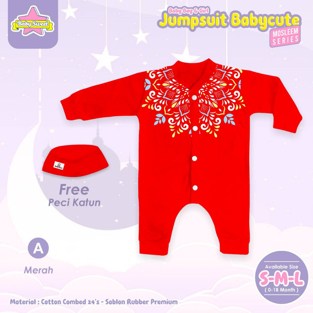 Jumpsuit baby gril an boy Baby cute Moslem by Babysweet