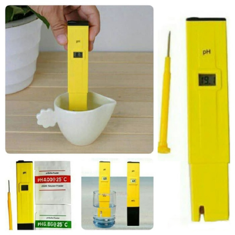 ATC PH Meter Digital Tester Alat Pengukur Keasaman Cairan Air Hidroponik Akuarium Kolam PH Pena 0.1 0.01