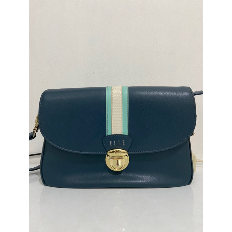 PRELOVED tas ELLE biru