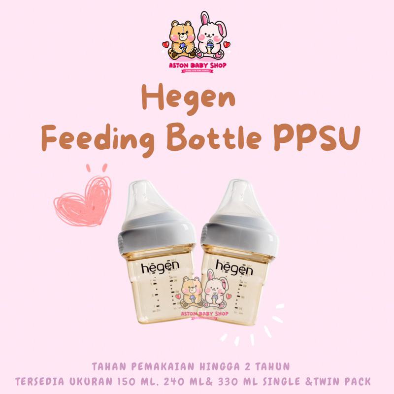 Hegen PCTO 150 ml /5oz 2 pack Feeding Bottle Hegen Botol susu