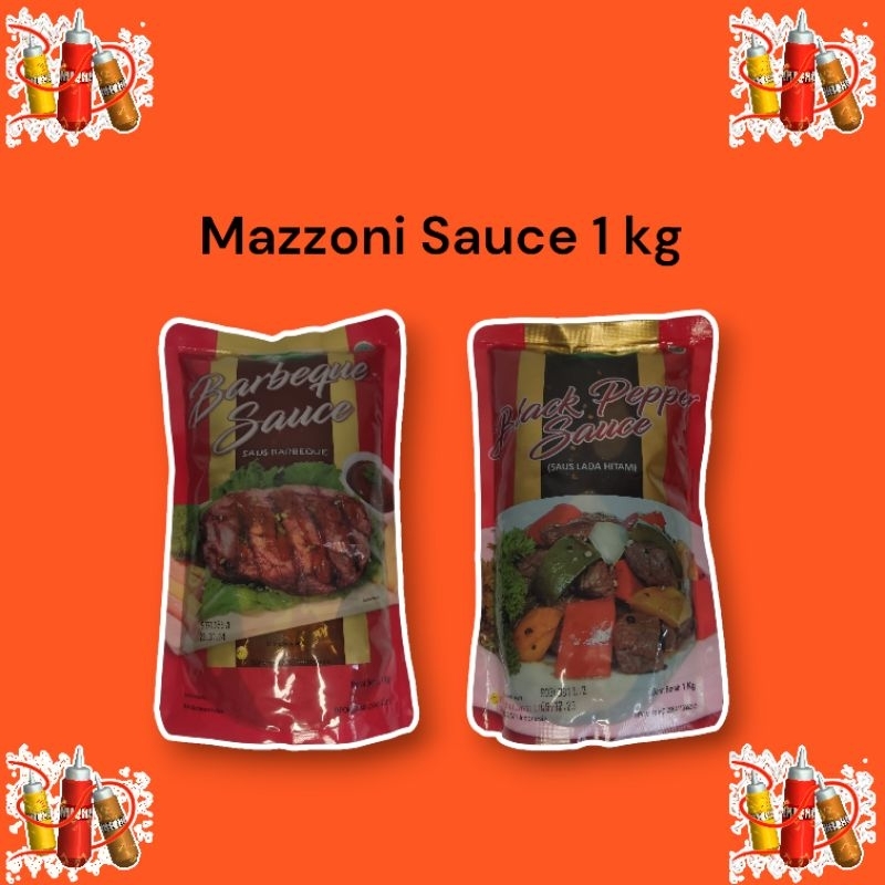 

Mazzoni Sauce 1 kg / Mazzoni Barbeque / BBQ / Mazzoni Black Pepper 1 kg