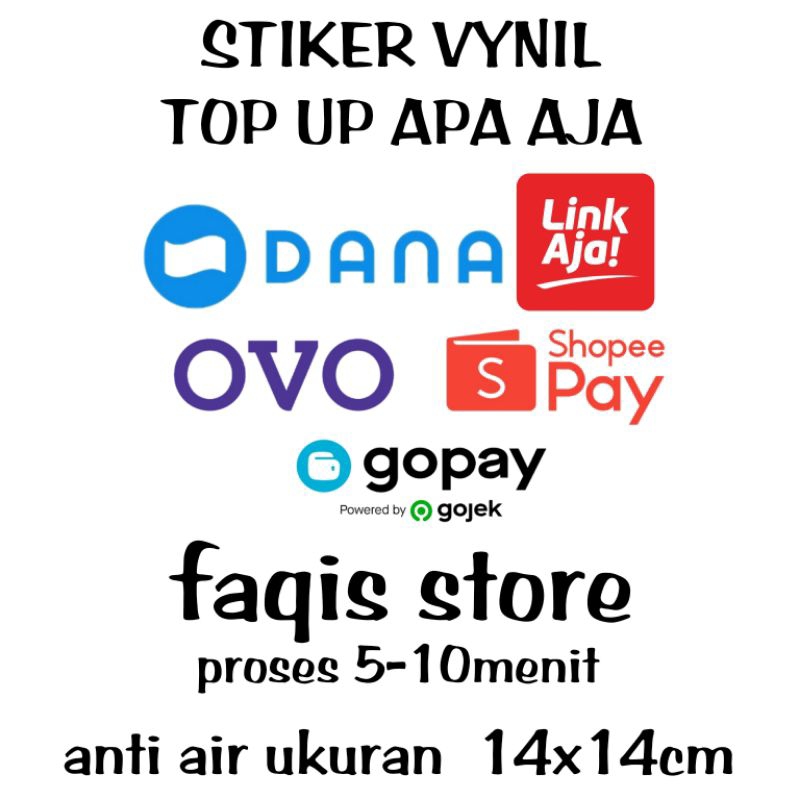 

STIKER WALLET DANA/OVO/GOPAY BISA APA SAJA