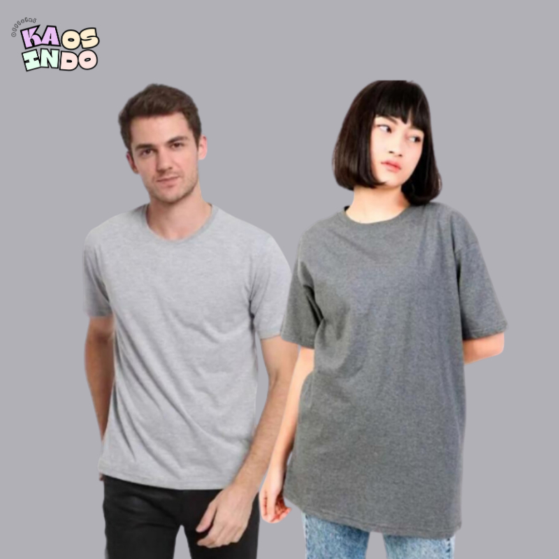 Kaos Polos Pria Cotton Combed Premium - Baju Kaos Polos Pria Wanita - Kaos Pria Polos Cotton Combed Lengan Pendek Unisex Pria wanita