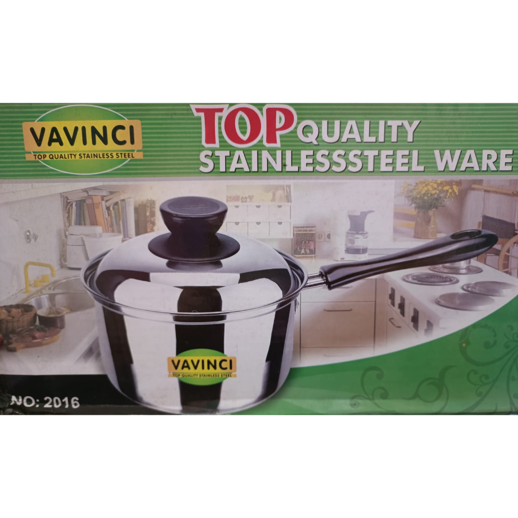 { VAVINCI } PANCI SUSU STAINLESS STEEL VVC 16CM