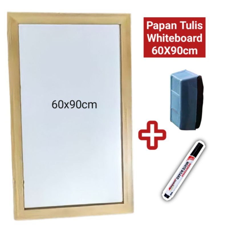 

PAPAN TULIS WHITEBOARD 60X90CM + STANDING