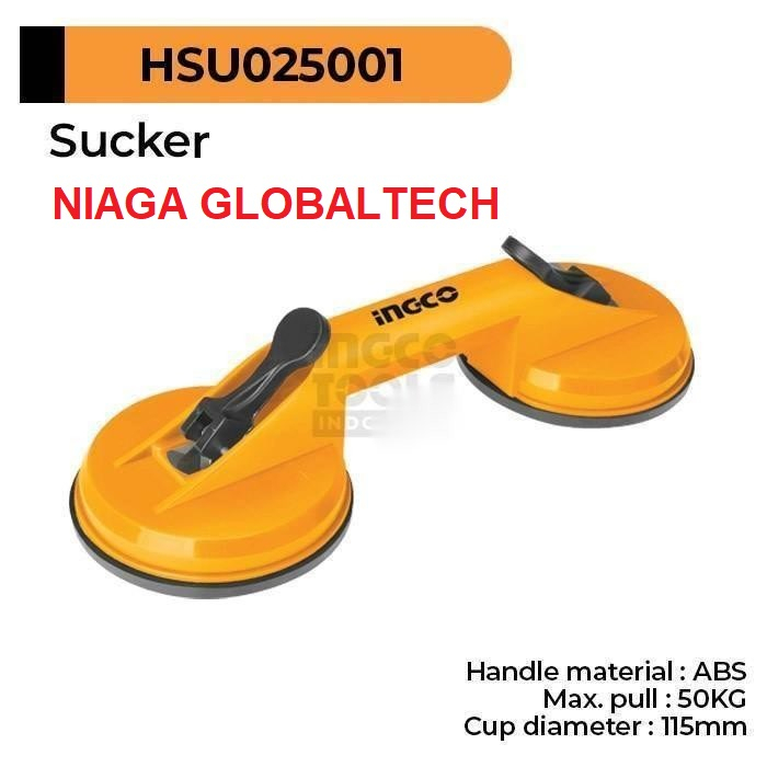 INGCO HSU025001 KOP KACA 2 KAKI 50KG GLASS SUCTION CUP KOP KACA