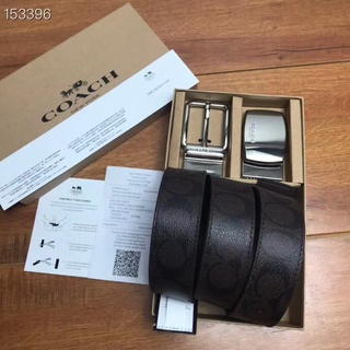 [Instant/Same Day] 64839  COACH original single new belt double-sided dual-purpose buckle can be twisted freely according to the style of the pants, simple and generous, very practical size 120 cm long 3.8 cm wide  108-CHB864839-6 nanpidai