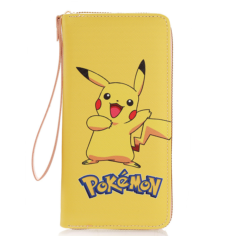 DOMPET PANJANG WANITA IMPORT KARAKTER POKEMON LUCU KULIT KUNING AIFUTA WA669Y1 TALI PENDEK SLOT KARTU RESLETING UANG KOIN PREMIUM REMAJA KEKINIAN CEWEK BRANDED BATAM MURAH KOREA