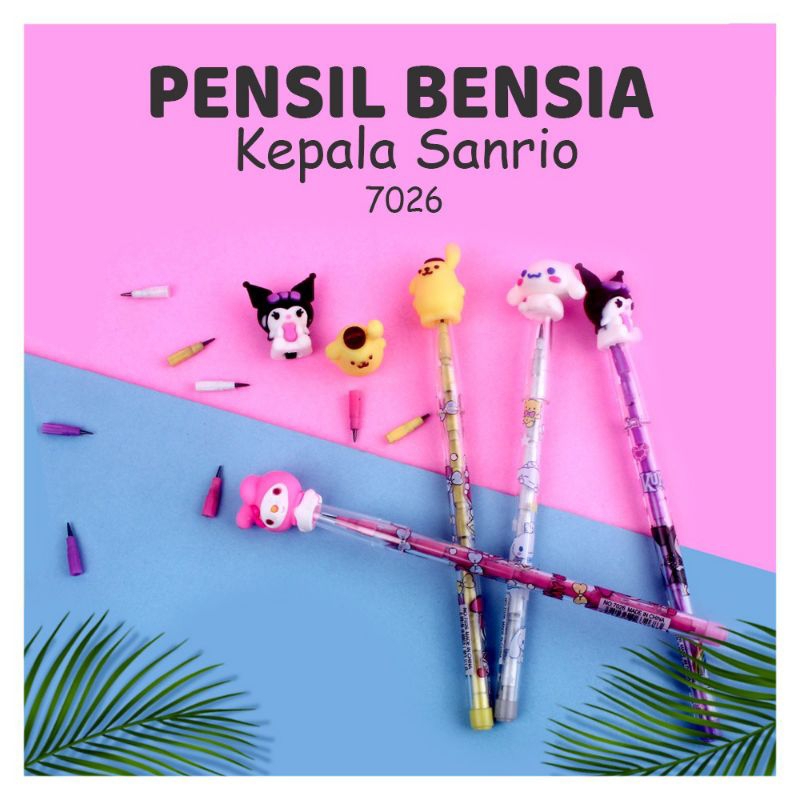 

Pensil Bensia Kepala Sanrio Viral / 1Pcs Pensil Bensia Sanrio 7026