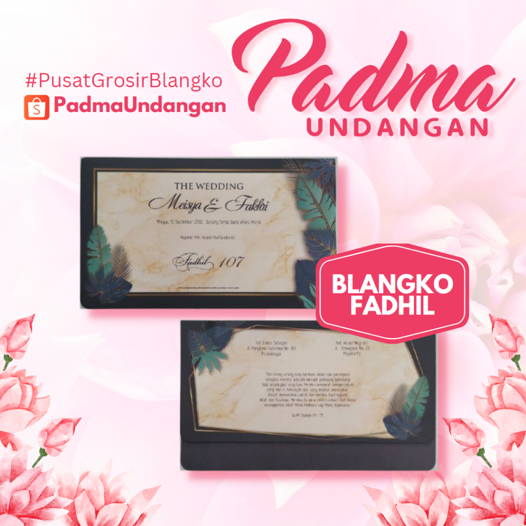 Blangko Undangan Fadhil 107 | PadmaUndangan