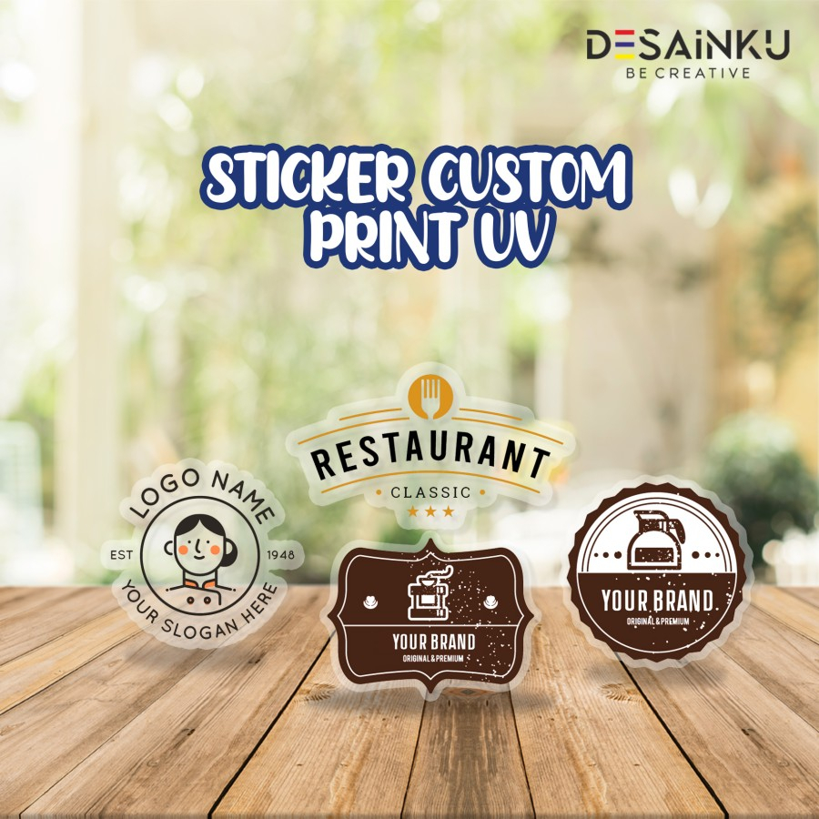 STICKER CUSTOM PRINT UV / STICKER BRANDING / STICKER LOGO