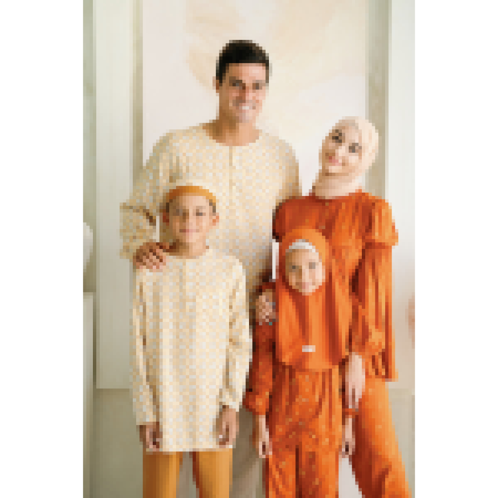 [TOMS] BOHOPANNA (1set) Family Malika Set Mom Kids / Tunic + Hijab Ramadhan Anak Ibu Keluarga EID Baju Muslim Raya Lebaran 2023 Terbaru Bayi Anak Perempuan