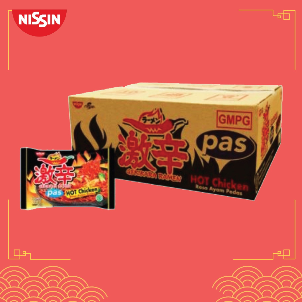 

Nissin Gekikara Ramen Pas Hot Chicken 80gr - 1 Karton (30 pcs)